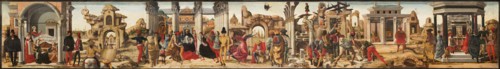 Polittico Griffoni: Scenes from the Life of Saint Vincent Ferrer, ca 1472-1473. Creator: Ercole de' Roberti, (Ercole Ferrarese) (c. 1450-1496).