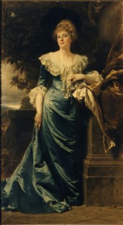 Portrait Hedwige de Ligne, 1900. Creator: Benczúr, Gyula (1844-1920).