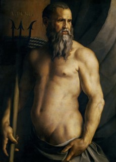 Portrait of Andrea Doria as Neptune, ca 1545. Creator: Bronzino, Agnolo (1503-1572).