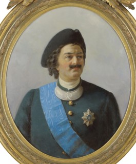 Portrait of Emperor Peter I the Great (1672-1725). Creator: Anonymous.
