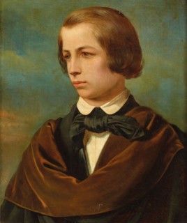 Portrait of Franz Liszt (1811-1886), c. 1830. Creator: Anonymous.