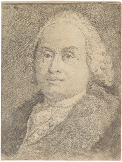 Portrait of Giovanni Battista Tiepolo (1696-1770), 1770. Creator: Tiepolo, Giandomenico (1727-1804).