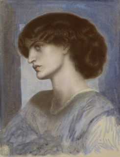 Portrait of Jane Morris, 1868-1874. Creator: Rossetti, Dante Gabriel (1828-1882).