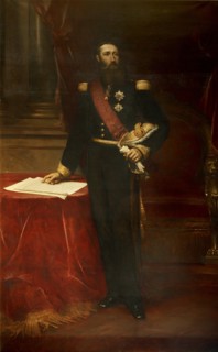 Portrait of Leopold II (1835-1909), King of the Belgians, c. 1870. Creator: Gallait, Louis Joseph (1810-1877).