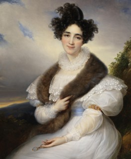 Portrait of Marie-Joséphine-Emilie Lafont-Porcher, c. 1827. Creator: Kinson, François-Joseph (1770-1839).