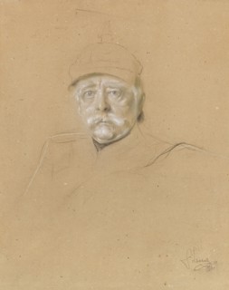 Portrait of Otto von Bismarck (1815-1898), 1894. Creator: Lenbach, Franz, von (1836-1904).