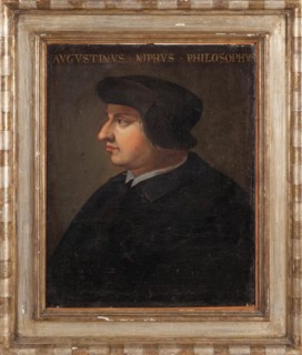 Portrait of the philosopher Agostino Nifo, 18th century. Creator: Anonymous.