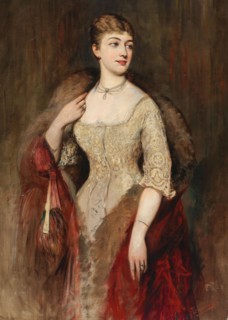 Portrait of the singer Joséphine de Reszke (1855-1891), 1879. Creator: Ajdukiewicz, Tadeusz (1852-1916).