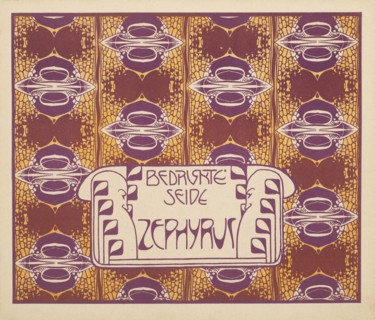 Printed Silk Zephyr, 1901. Creator: Moser, Koloman (1868-1918).