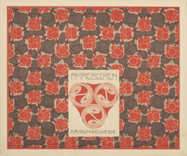 Red Berries Silk Fabric, 1901. Creator: Moser, Koloman (1868-1918).