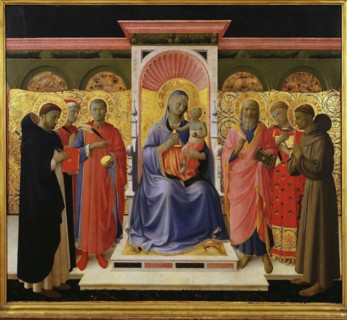 Sacra Conversazione (Annalena Altarpiece), ca 1435. Creator: Angelico, Fra Giovanni, da Fiesole (ca. 1400-1455).