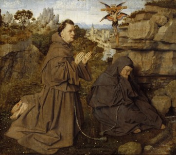 Saint Francis of Assisi Receiving the Stigmata, ca 1430. Creator: Eyck, Jan van (1390-1441).