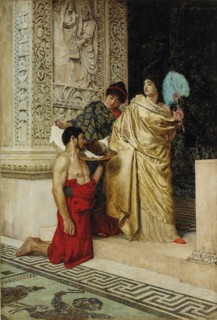 Salome receives the Head of John the Baptist, 1886. Creator: Smirnov, Vasili Sergeevich (1858-1890).