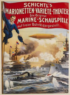 Schichtl's Puppet Theater - The Original Marine Spectacles, c. 1910. Creator: Friedländer, Adolph (1851-1904).