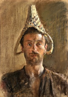 Self-Portrait, 1880. Creator: Mancini, Antonio (1852-1930).