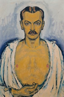Self-Portrait, c. 1915. Creator: Moser, Koloman (1868-1918).