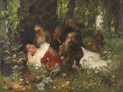 Snow White, c. 1890. Creator: Leeke, Ferdinand (1859-1937).