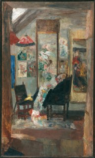 Squelette regardant chinoiseries, 1885. Creator: Ensor, James (1860-1949).