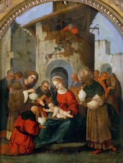 The Adoration of the Magi, 1522. Creator: Mazzolino, Ludovico (1480-1528).