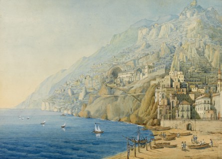 The Amalfi Coast, 1839. Creator: Mendelssohn Bartholdy, Felix (1809-1847).