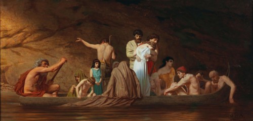 The Barque of Charon, Second Half of the 19th cen.. Creator: Brausewetter, Otto (1835-1904).