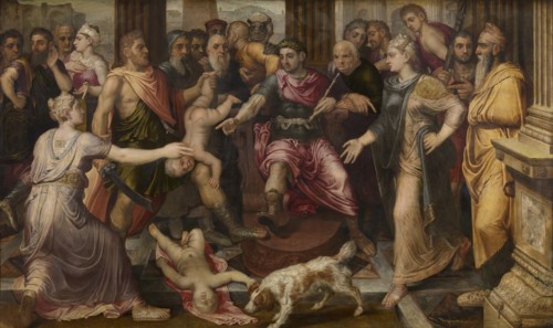 The Judgment of Solomon, ca 1547. Creator: Floris, Frans, the Elder (1519-1570).