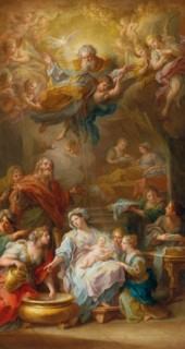 The Nativity of the Virgin, 1756. Creator: Conca, Sebastiano (1680-1764).