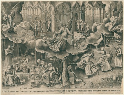 The Parable of the Wise and Foolish Virgins, 1570. Creator: Galle, Philipp (Philips) (1537-1612).