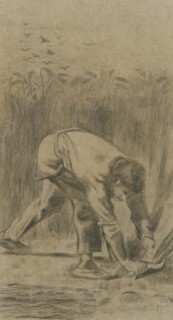 The Reaper (after Millet), 1880. Creator: Gogh, Vincent, van (1853-1890).