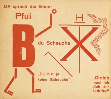 The Scarecrow. Fairytale (Die Scheuche. Märchen), 1925. Creator: Schwitters, Kurt (1887-1948).