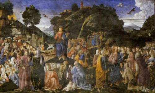 The Sermon on the Mount, 1481-1482. Creator: Rosselli, Cosimo di Lorenzo (1439-1507).