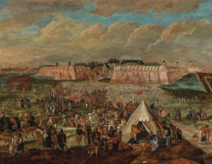 The Siege of the Spanjaardenkasteel in Antwerp. Creator: Goetkind, Peter, the Younger (1585-1625).