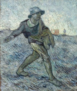 The sower (after Millet), 1890. Creator: Gogh, Vincent, van (1853-1890).
