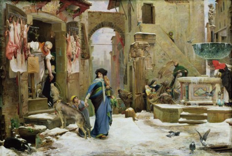 The Wolf of Gubbio, 1877. Creator: Merson, Luc-Olivier (1846-1920).