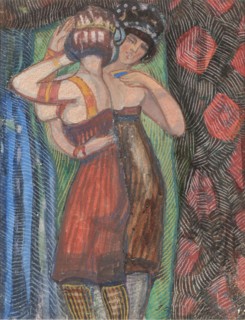 Two women. Creator: Sudeykin, Sergei Yurievich (1882-1946).