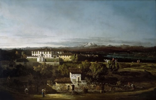 View of Villa Perabò, later Melzi, in Gazzada, 1744. Creator: Bellotto, Bernardo (1720-1780).