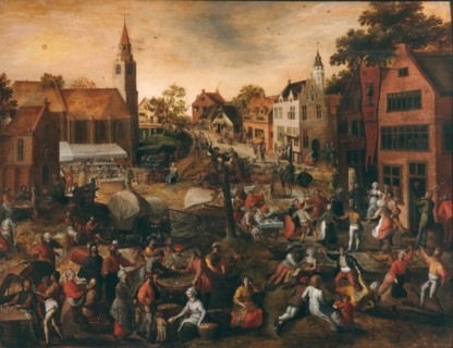 Village Festival, Mid of 16th cen.. Creator: Mostaert, Gillis (1534-1598).