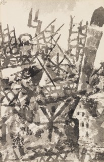 War Striding over a Locality, 1914. Creator: Klee, Paul (1879-1940).