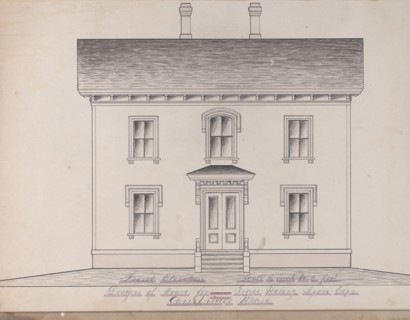 Portfolio containing Six Designs for the George Henry Lyon House, Cambridge, Mass., 19th cent. Creator: Anon.
