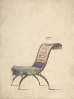 Design for an Empire Chair, late 18th or early 19th century. Creator: Anon.