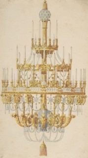 Design for Chandelier, 18th century. Creator: Anon.