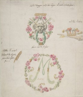 Ornamental designs for porcelain, 18th century. Creator: Attributed to Anonymous,.