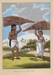 Woodmonger in Culla Caste, from Indian Trades and Castes, ca. 1840. Creator: Anon.