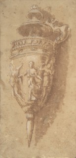 Design for a Decorative Vessel, 16th century. Creator: Anon.