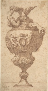 Drawing after an Antique Vase, 18th century. Creator: Anon.