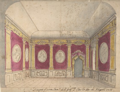 Design of a Room of the Infante Don Carlo, King of Naples, 1737. Creator: Anon.