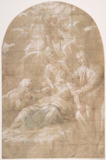 Death of Saint Joseph, 17th century. Creator: Anon.