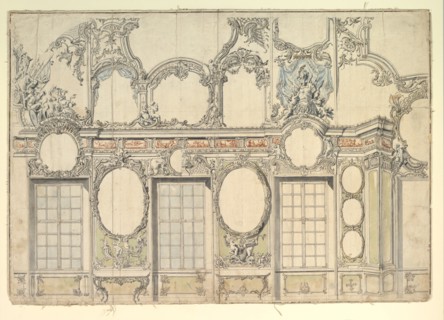 Design for an Interior Wall, 1700-1780. Creator: Anon.