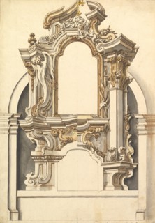 Two Alternate designs for an Altar., 1700-1780. Creator: Anon.