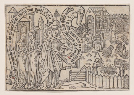 The Bridegroom Showing the Bride His Land, from a Canticum Canticorum..., ca. 1460/1465. Creator: Anon.